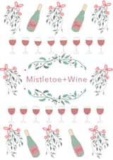 Mistletoe and wine created by Picoloco Studio