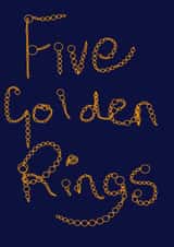 FIVE GOLD RINGS created by Janice I Cander