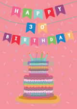 Happy 30th Birthday Card created by @Laura Lonsdale Designs