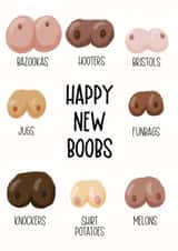 New Boob Day Celebration Card created by Silky Rose Design