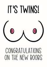 It’s twins! New Boobs card created by Silky Rose Design