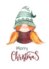 Gonk/Gnome Christmas Card created by Boff and Geek