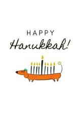 Happy Hanukkah! - Dachshund Menorah created by Dravidian Quill