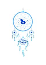 New baby dreamcatcher card 1001 created by Monzino Creations