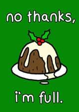 Christmas Pudding, no thanks. created by Tiger Fluff