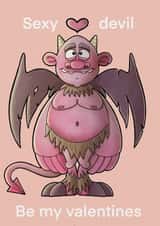 Sexy devil created by Olive & Keith Cards