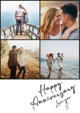 Personalised Anniversary Photo Card created by Quinton cards - Happy Anniversary