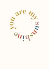 You are my sunshine card created by Grace Emily