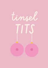 Tinsel Tits Christmas Baubles Card created by Melissa Gray