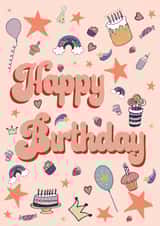 Happy Birthday Card Pink created by Summer Lane Studio