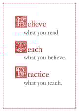 'Instructions to Deacons' Catholic Ordination Card created by Orate Fratres