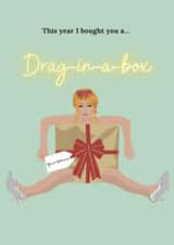 Drag-in-a-box Christmas created by Cheryl Luckhurst