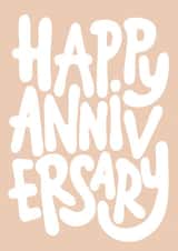 Contemporary Typography Anniversary Card - Happy Anniversary created by Brand13