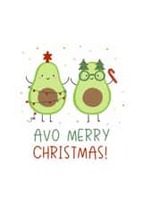 Christmas Avocado friends created by Nadya Barkova