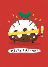 Merry Birthmas two in one christmas card created by Nicollette West