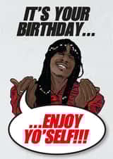 RICK JAMES BIRTHDAY CARD created by Glen  Stone