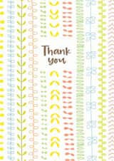 bric-a-brac thank you card created by Deborah Chou