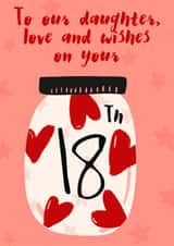 18th Birthsay Jar created by Lisa Wardle