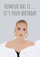 Adele Birthday created by Rock & Rose Creative