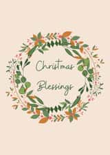 Christmas Blessings Advent Wreath created by The Copper Fruit