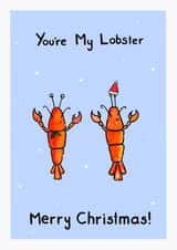 You're My Lobster Merry Christmas Card created by Meg Lillicrap Studio