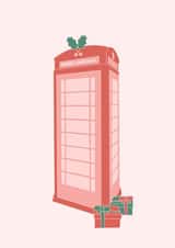 London Phone Box Christmas Card created by Kate Fulford