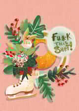Fu*ck this sh*t Christmas wreath created by Sinead Peyton