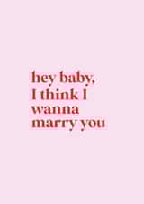 Hey baby, I think I wanna marry you - Bruno Mars lyrics created by Loved Up North