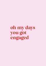 Oh my days, you got engaged created by Loved Up North