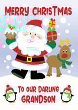 Merry Christmas to our darling Grandson Christmas Card created by Krimbles