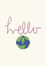 Hello World - New baby card created by HURRICANE REMI