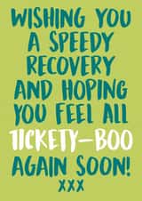 Tickety-Boo Get Well Soon Card created by Pierre Cochon Ltd