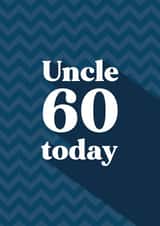 Uncle 60 today 1001 created by Quinton cards