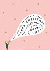 Merry Christmas Lovely Friend created by Helen Mackay 