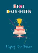 Best Daughter Birthday Card created by Ziwi Studios