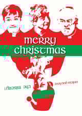 Merry Christmas from the Father Ted crew created by Sour Marshmallow Design