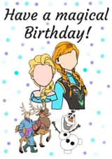 Frozen Birthday Card created by AKCreativeFinds
