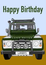LandRover birthday created by Art by Reb