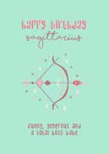 Sagittarius Birthday Card created by Laura Mason