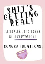 Funny New baby card created by MillennialprintsCo