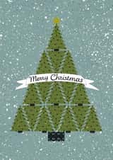 Christmas tree filled with small Christmas trees created by VerUnique Designs