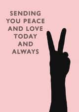 Peace & Love Card created by Eat Print And Be Merry