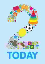 2 Today Boys Birthday Card created by mrs L cards