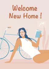Pink Welcome New Home card created by Sofita Ki