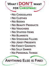 What I DON'T want for Christmas created by Daniel Weigh