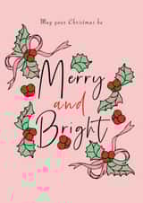 Merry and Bright Christmas Card created by Eat Print And Be Merry