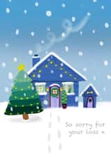 Christmas pet sympathy card created by Sinead Peyton