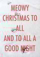 Meowy Christmas to all created by Number 27 Design