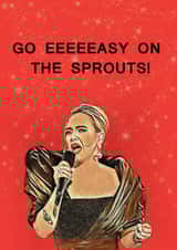 Christmas card with Adele created by Laura MOLO