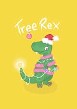 Tree Rex Christmas Card created by Hannah Gabriel